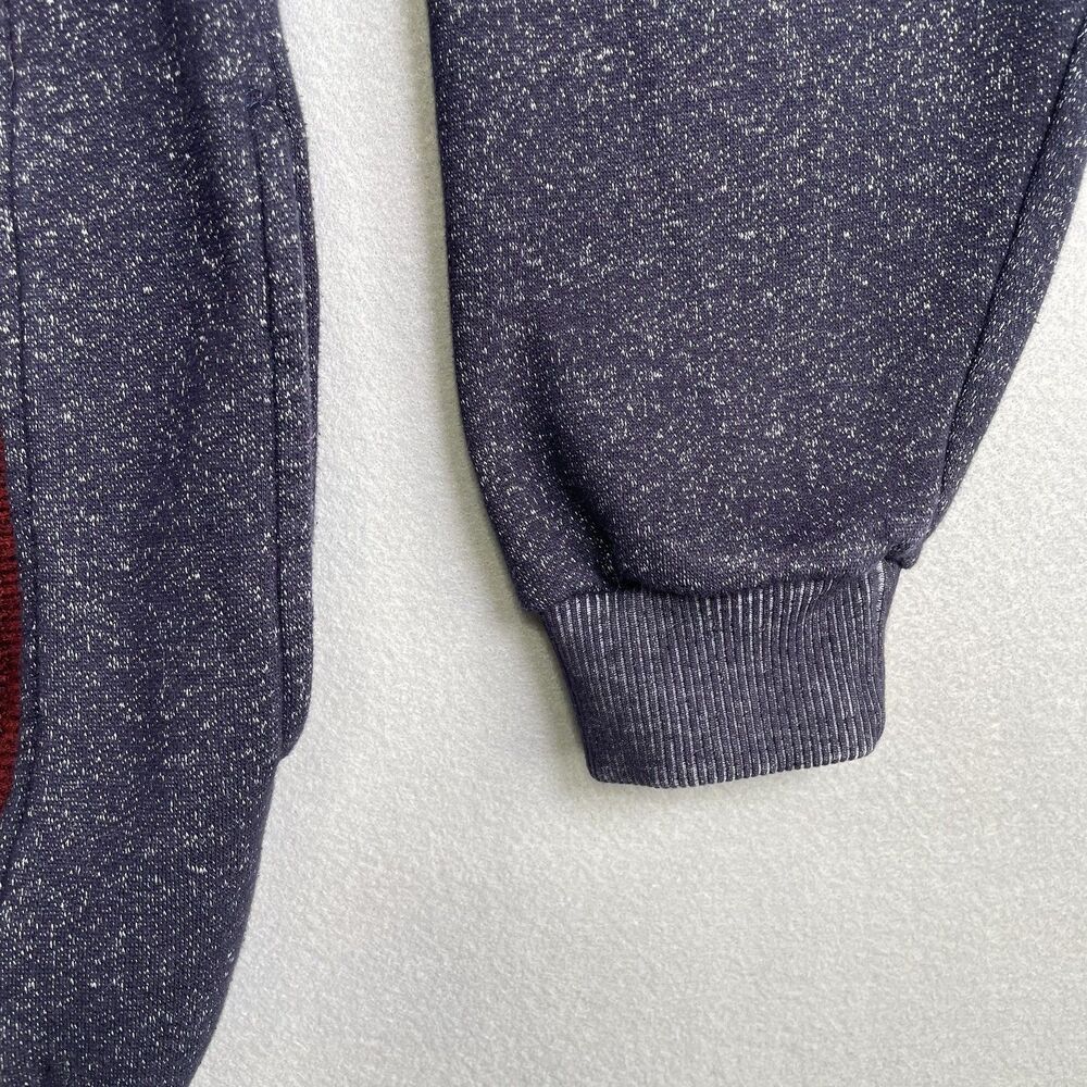 Vintage John Blair Cardigan Sweater L Full Zip Blue Cable Knit Grandpa Core 90s - Picture 10 of 12